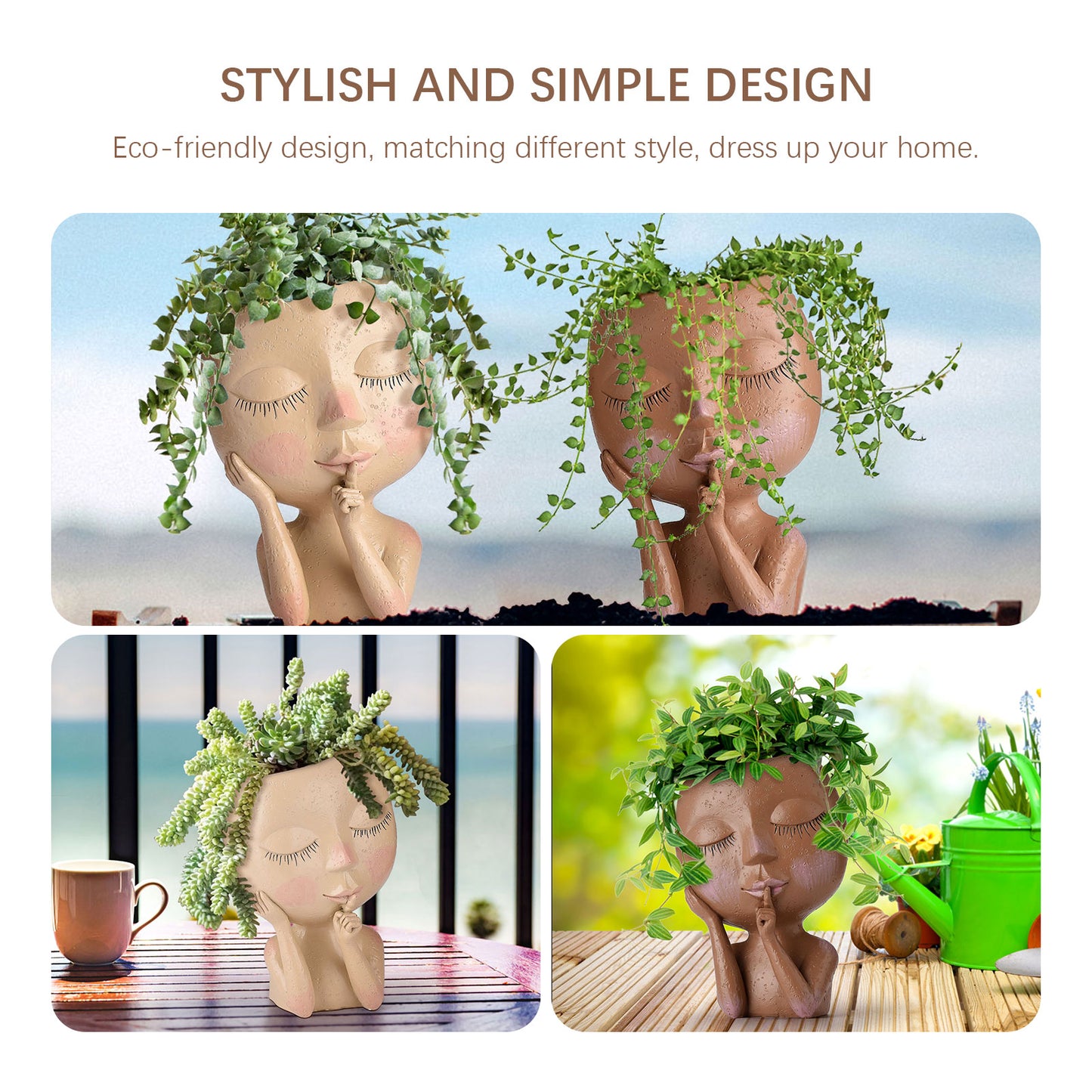 Face Planter Pot