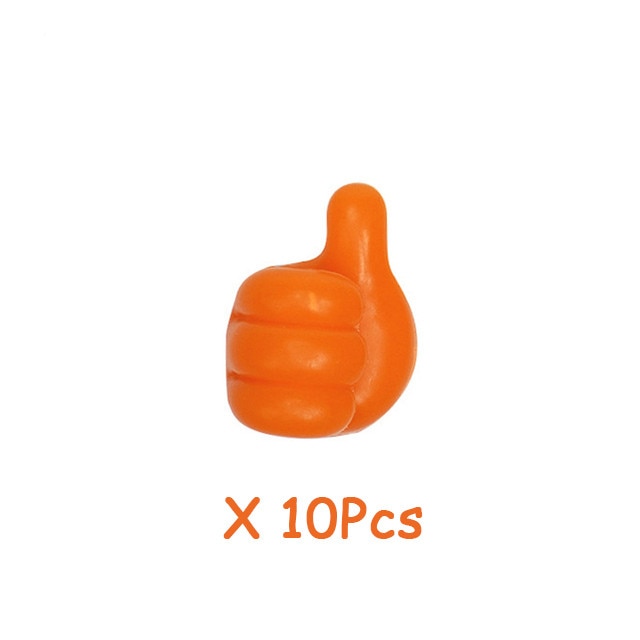 10Pcs Silicone Thumb Wall Hook