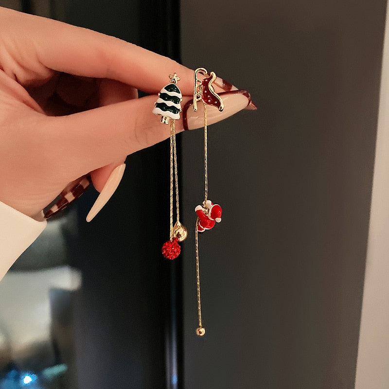 Santa Claus Dangle Earrings