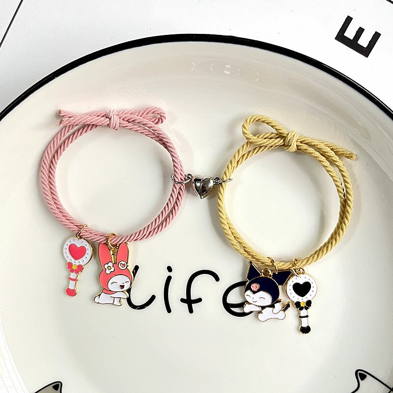 Couple Cartoon Magnetic Bracelet