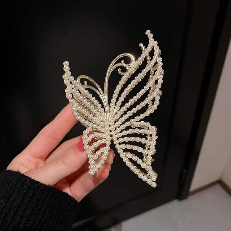 Exquisite Rhinestone Butterfly Hair Claw Clips