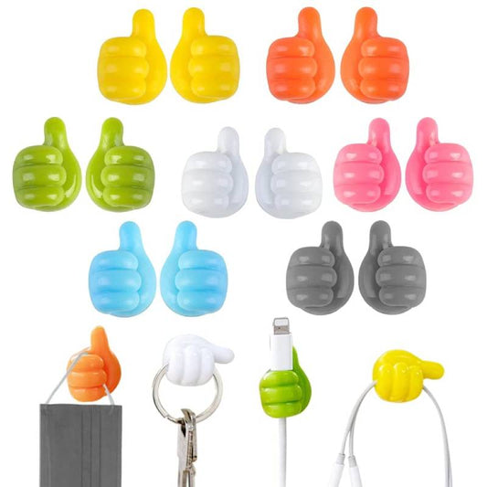 10Pcs Silicone Thumb Wall Hook