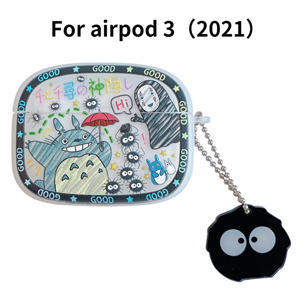 3D Cartoon Cute irpods 1 2 3 Pro Bluetooth Headphone Box