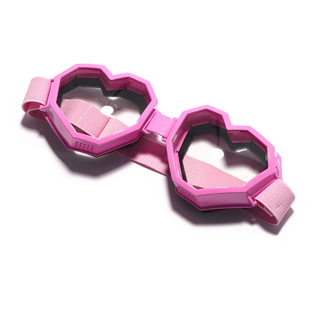 Heart Shaped Goggle Sunglasses